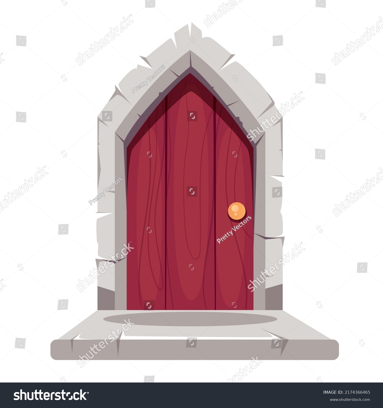 Fairy Magic Mystery Fantasy Door House Stock Vector (Royalty Free ...