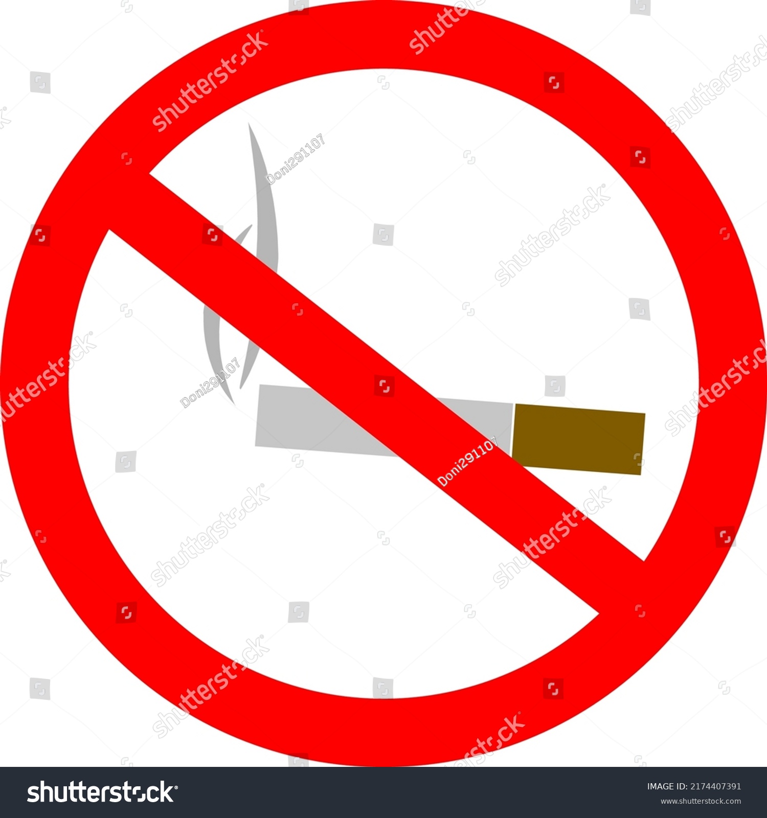 No Smoking Sign Board Prohibition Illustration Stock Vector Royalty Free Shutterstock