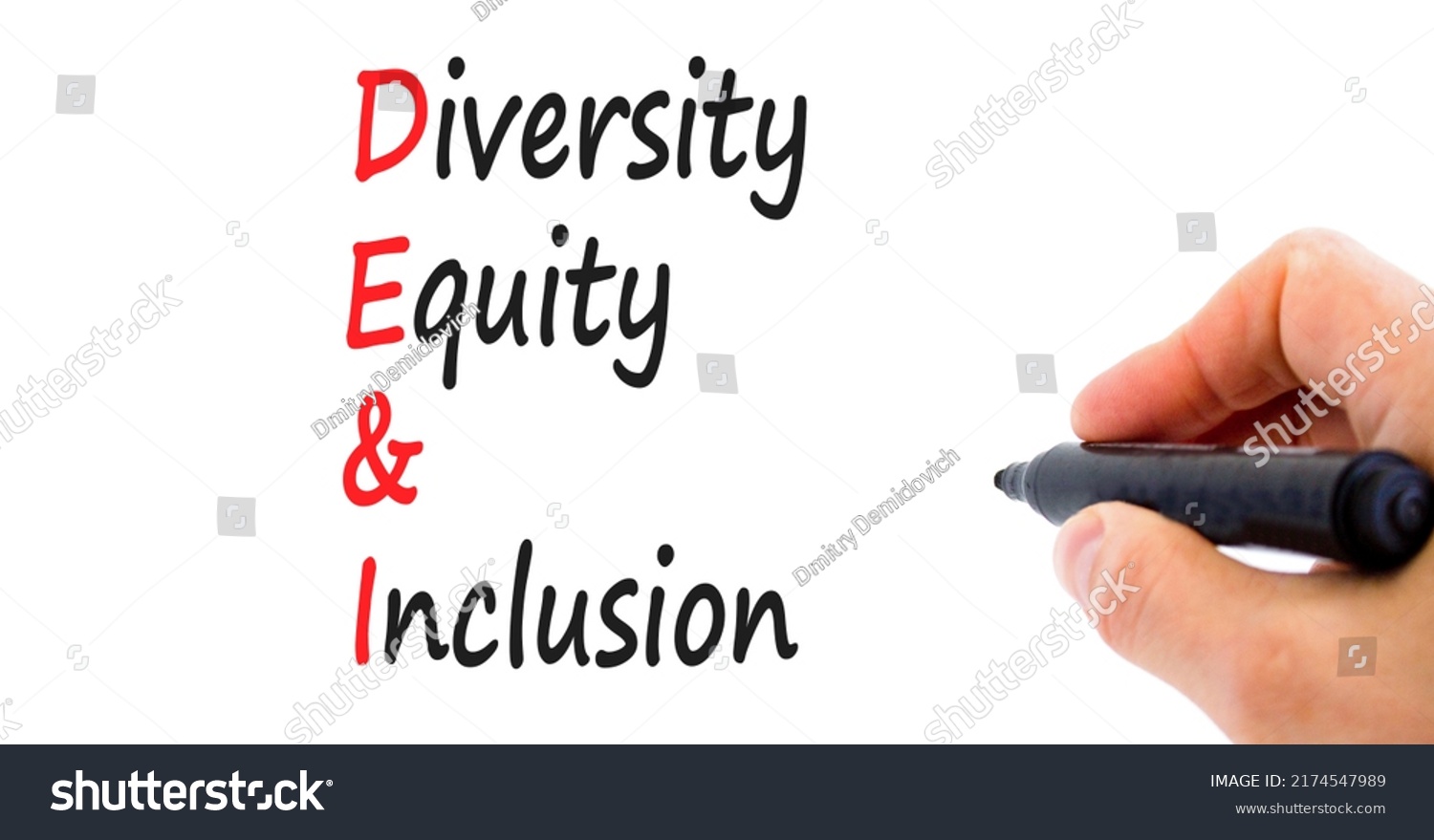 Dei Diversity Equity Inclusion Symbol Concept Stock Photo 2174547989 ...