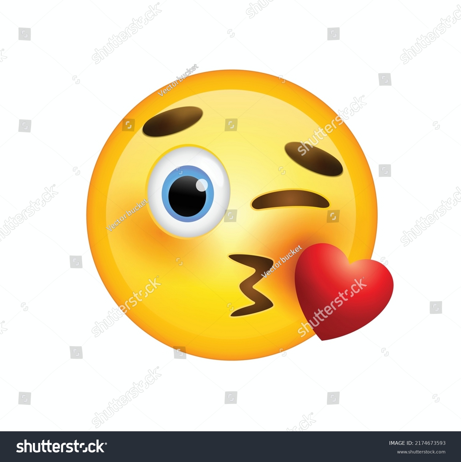 High Quality Emoticon On White Background Stock Vector (Royalty Free ...