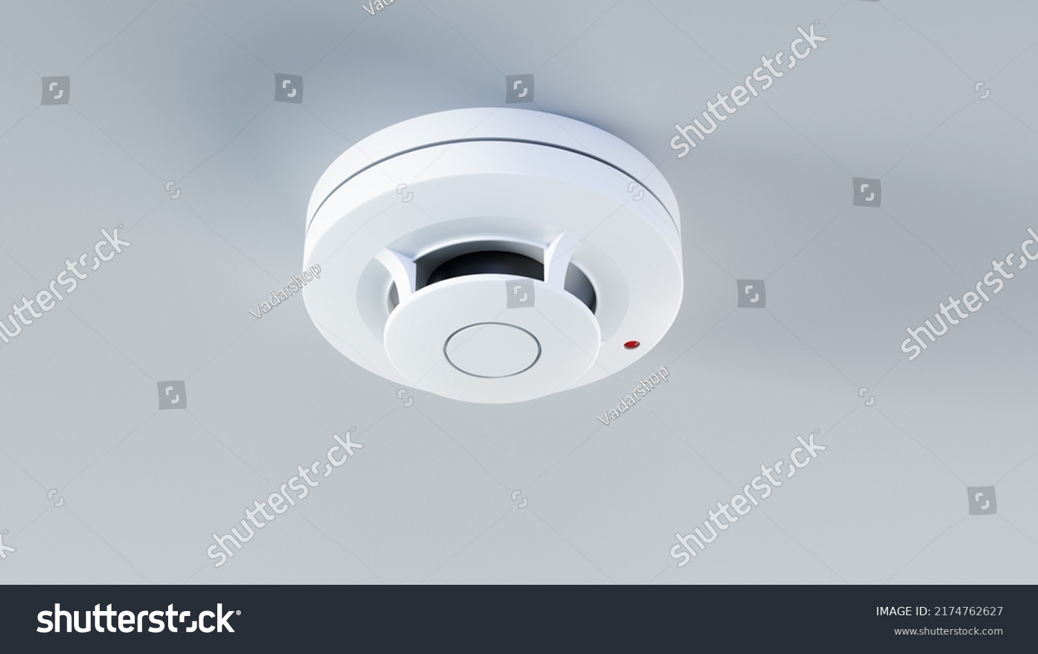 Fire Flame Detector 3d Rendering Isolated Stock Illustration 2174762627 ...