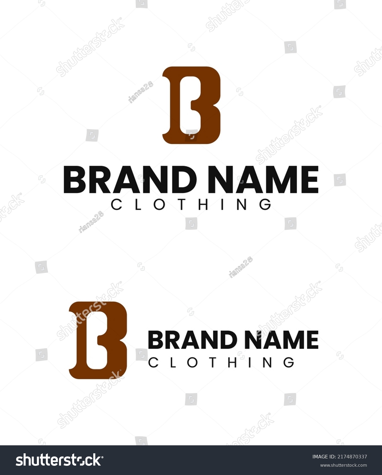 Logo Company Letter B Logo Apparel Stock Vector (Royalty Free ...