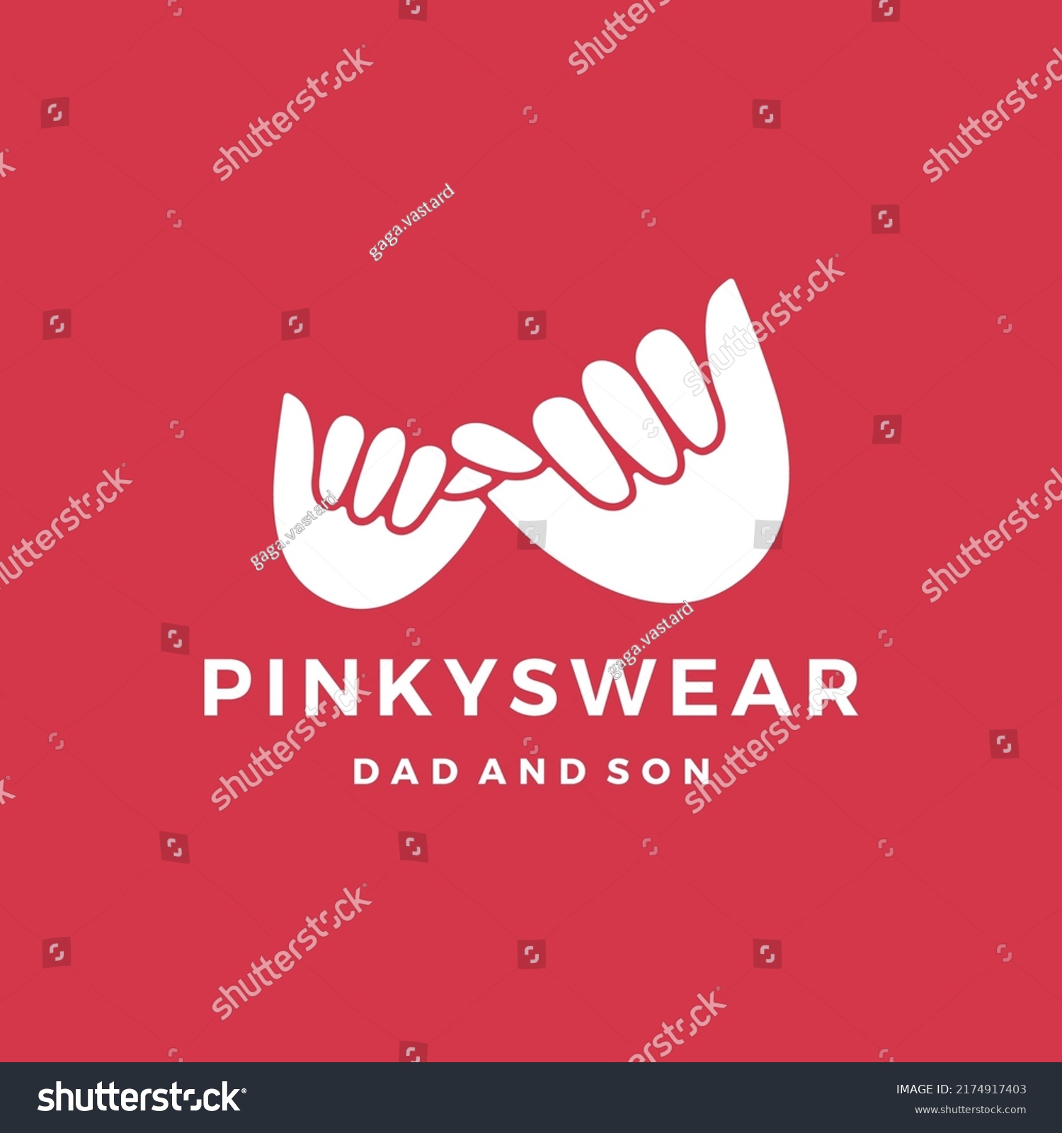 Pinky Swear Promise Dad Son Daughter Stock Vector Royalty Free 2174917403 Shutterstock 