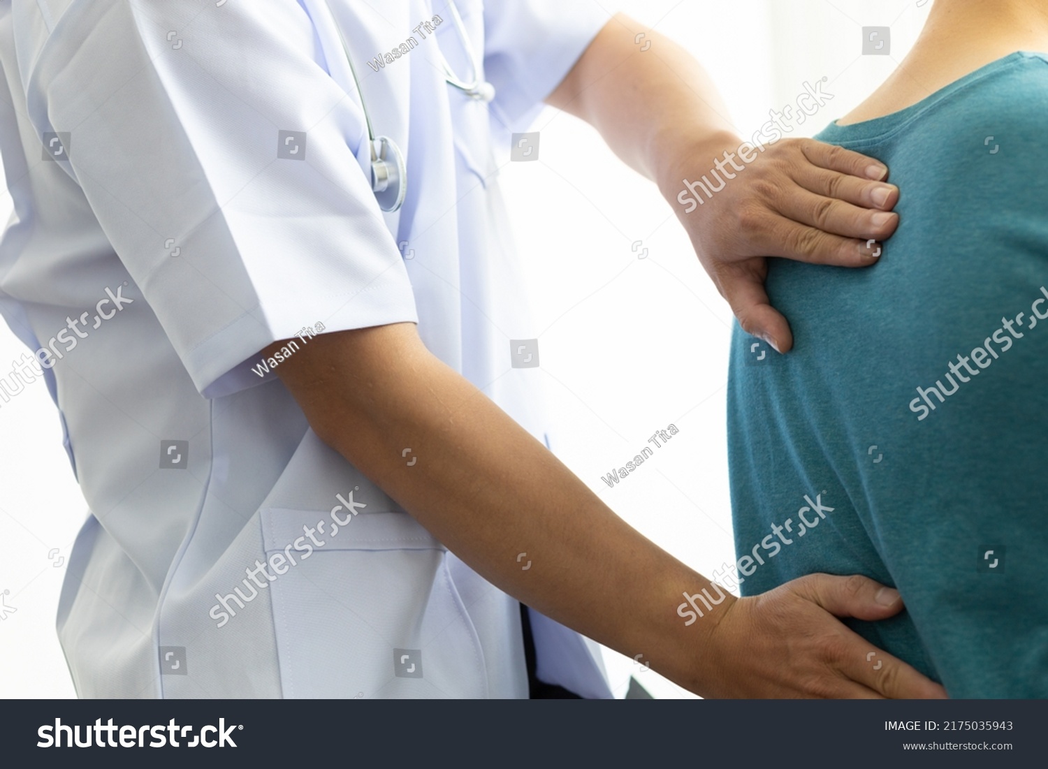 Man Back Pain Sees Doctor Doctor Stock Photo Shutterstock