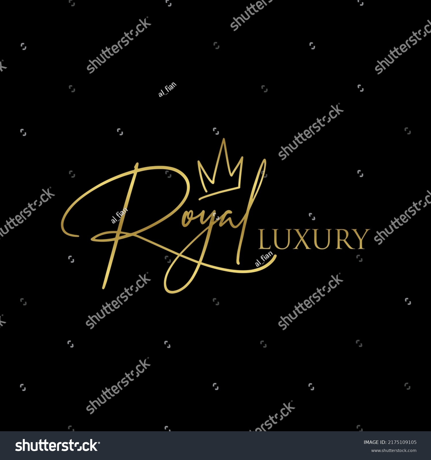 Luxury Initial Sr Crown Logo Design のイラスト素材 Shutterstock