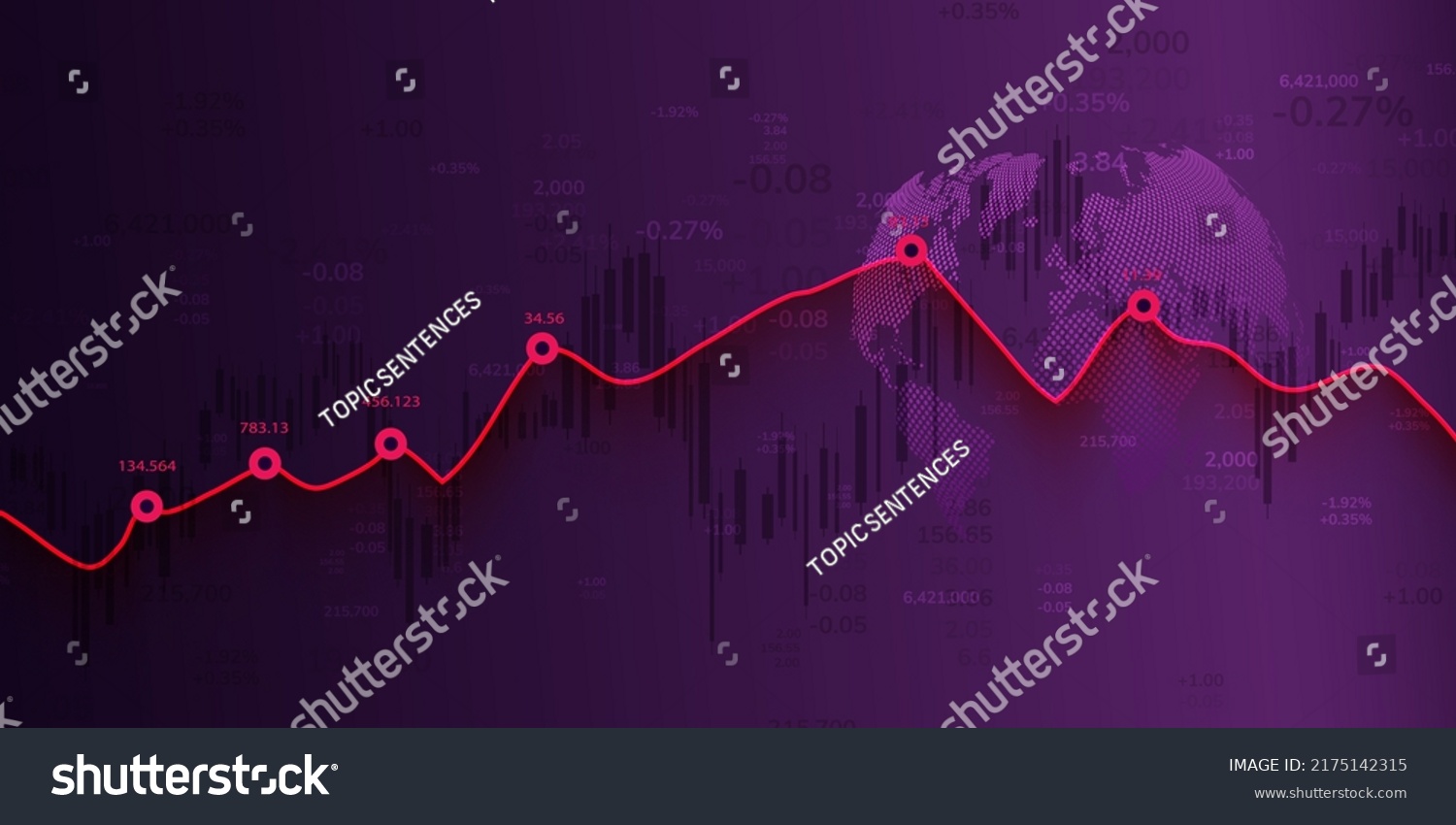 Stock Market Graph Forex Trading Chart Stock Vector Royalty Free 2175142315 Shutterstock 1767