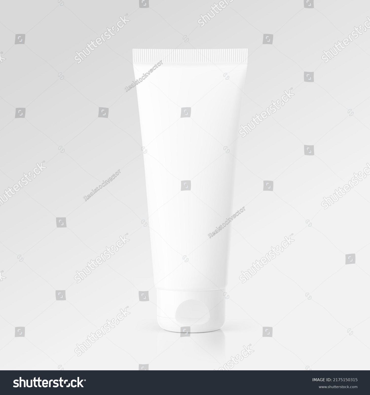 Realistic Universal Tube Mockup Flip Top Stock Vector (Royalty Free ...