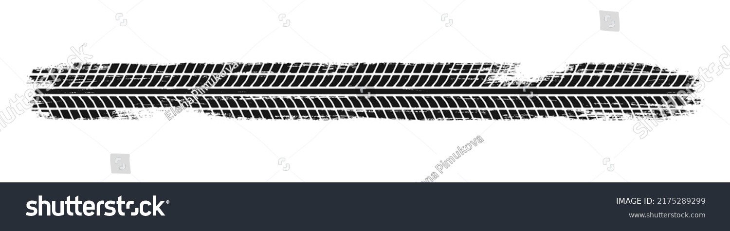 Auto Tire Tread Grunge Element Car Stock Vector Royalty Free Shutterstock