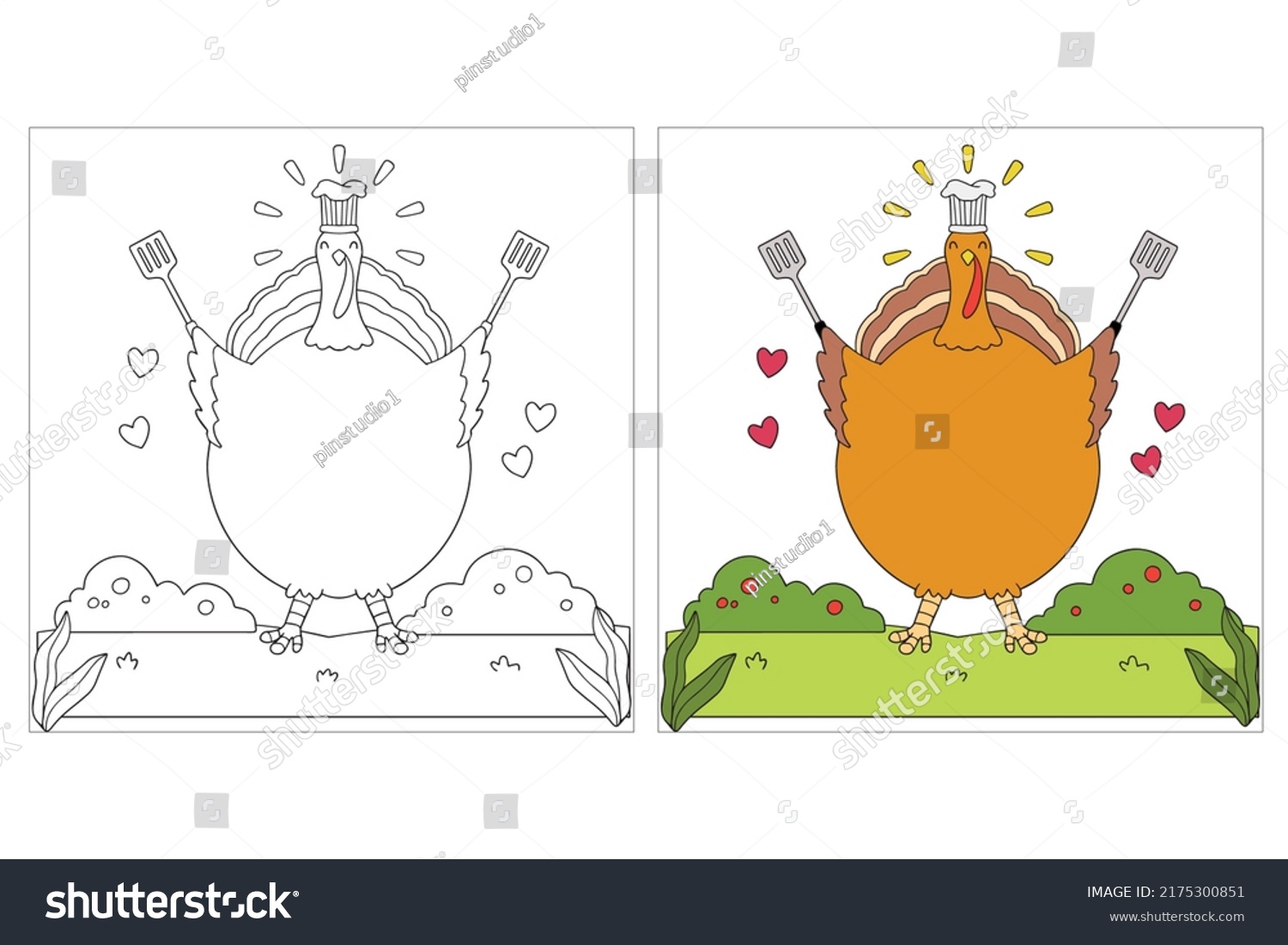 Coloring Pages Made Kids Stock Vector (Royalty Free) 2175300851