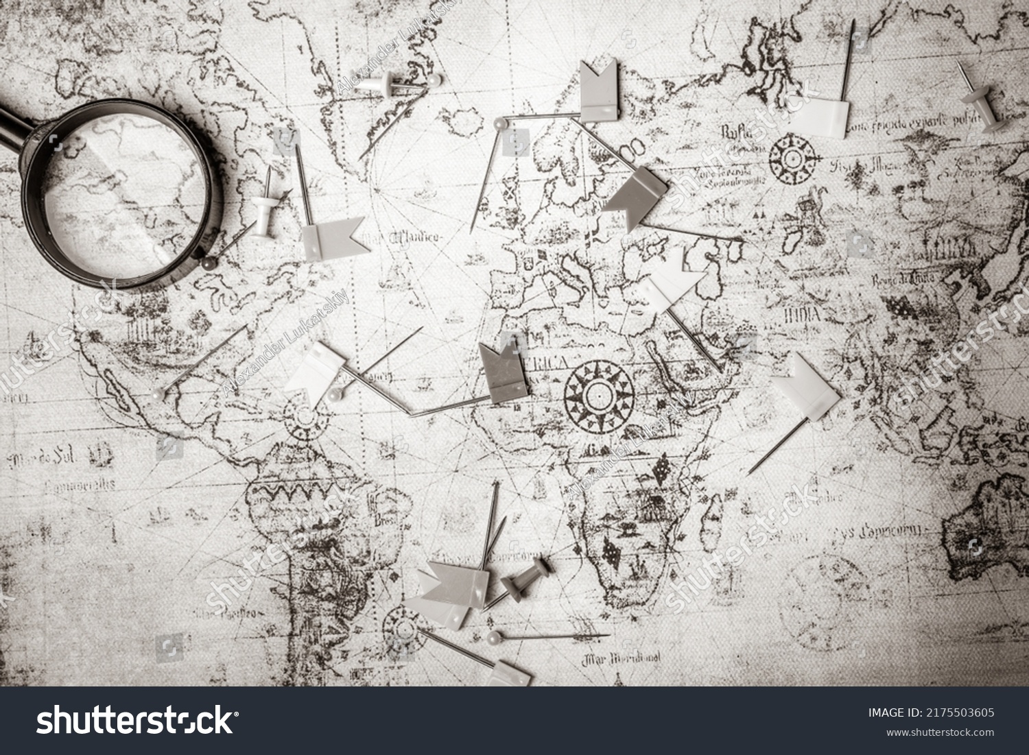 Retro Old Map Background Texture Stock Photo 2175503605 Shutterstock   Stock Photo Retro Old Map Background Texture 2175503605 