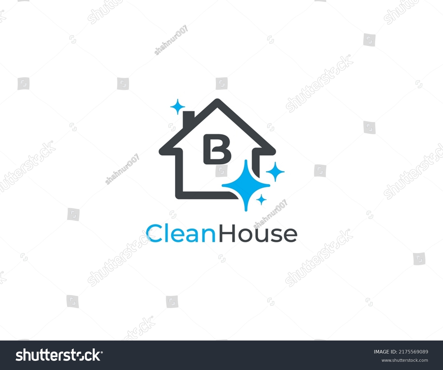 Home Cleaning Logo Concept Sign Icon Stock Vector (Royalty Free ...