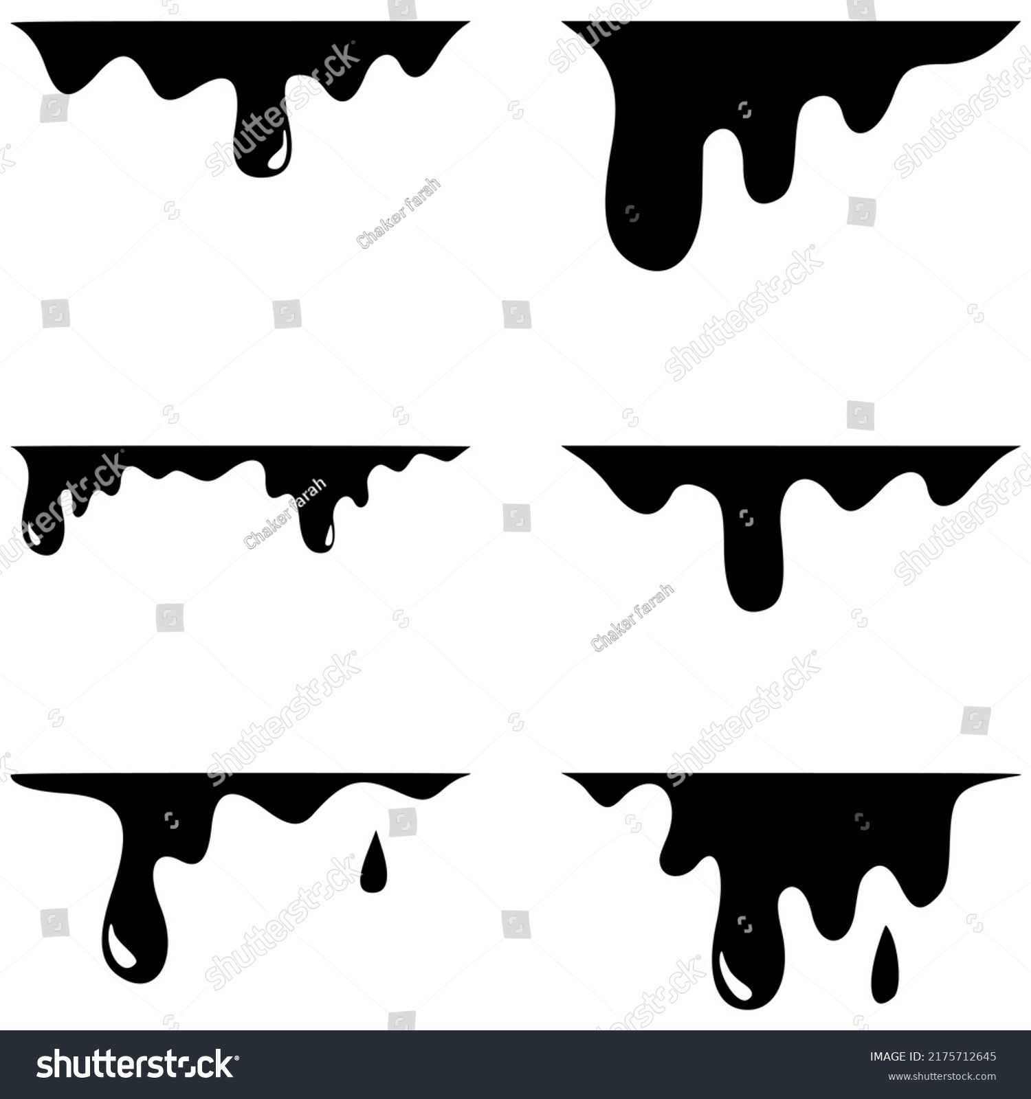 Hand Drawn Black Paint Splatter Doodle Stock Vector (royalty Free 