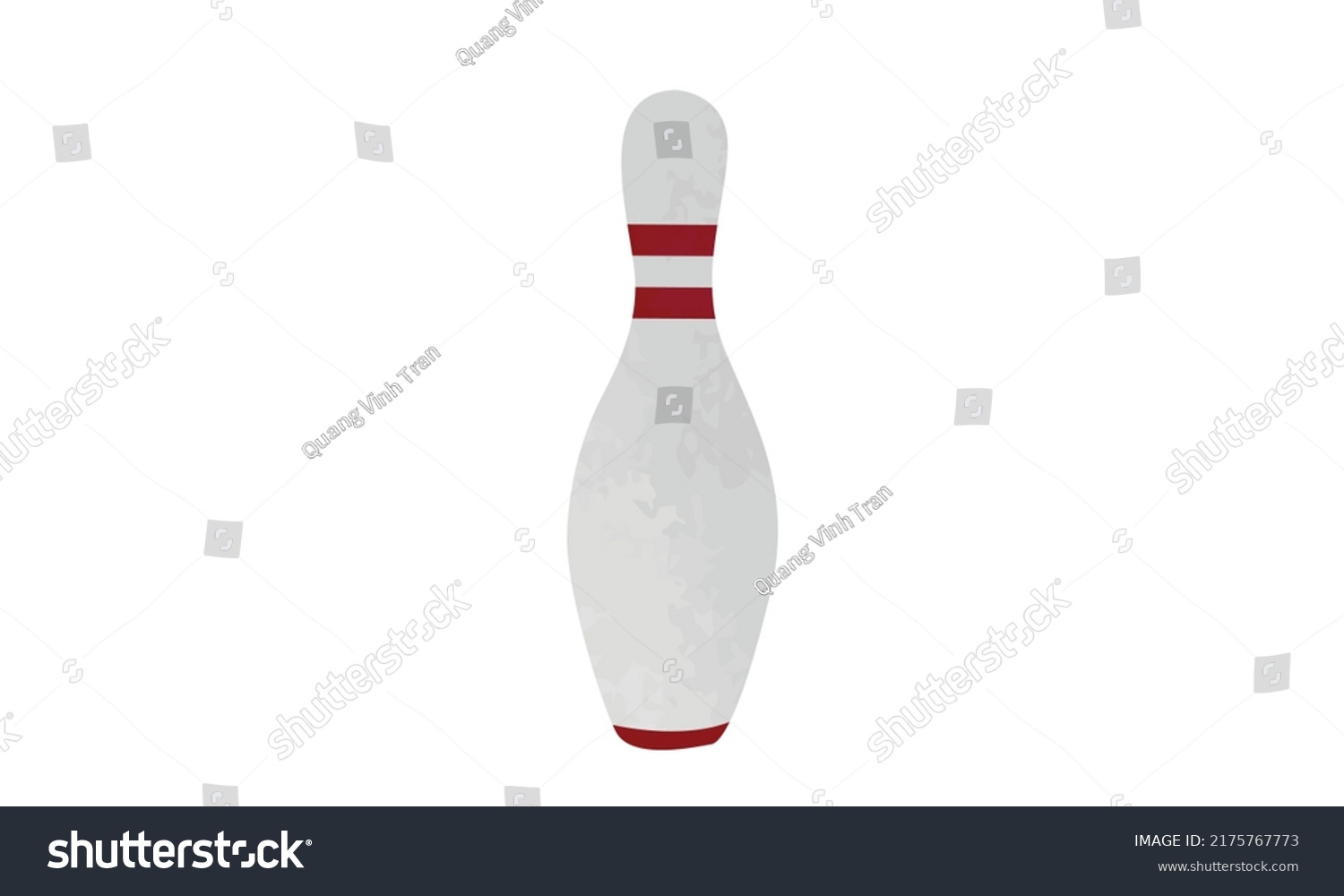 Bowling Pin Clipart Simple Bowling Pin Stock Vector (royalty Free 