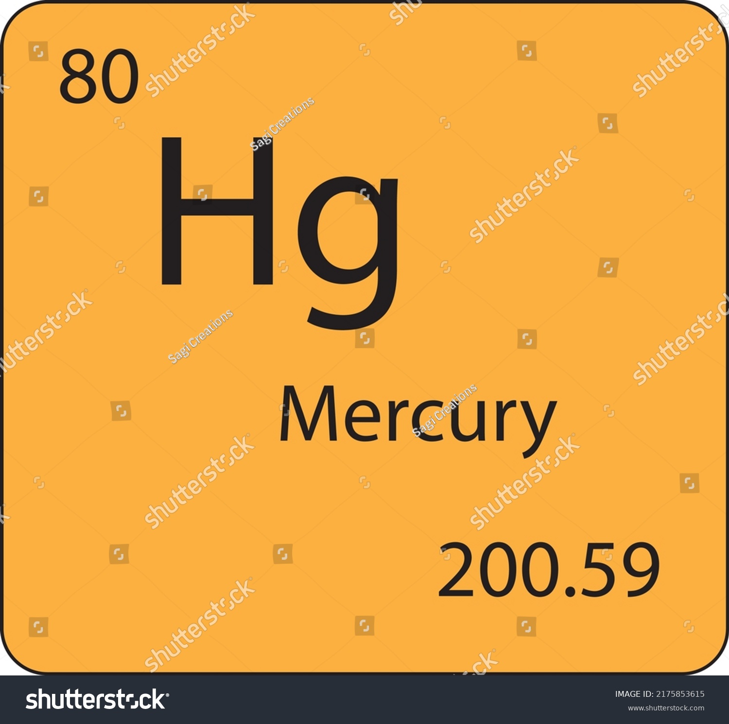 Mercury Scientific Vector Illustration Image Clipart Stock Vector ...