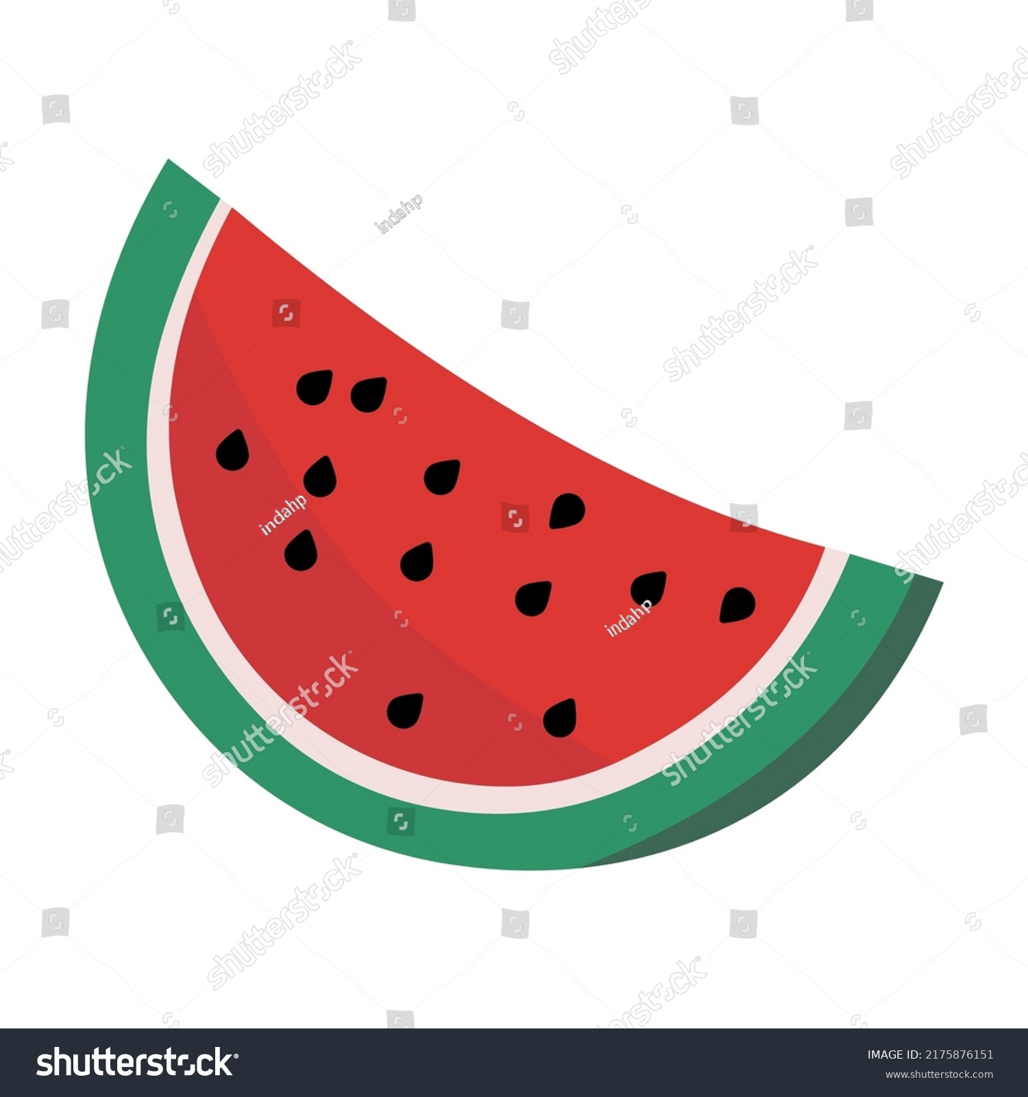 Watermelon Emoji Icon Vector Nutrition Fruit Stock Vector (Royalty Free ...