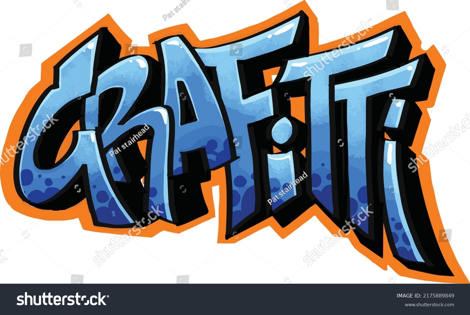 Grafitti Lettering Spray Paint Wall Art Stock Vector (Royalty Free ...