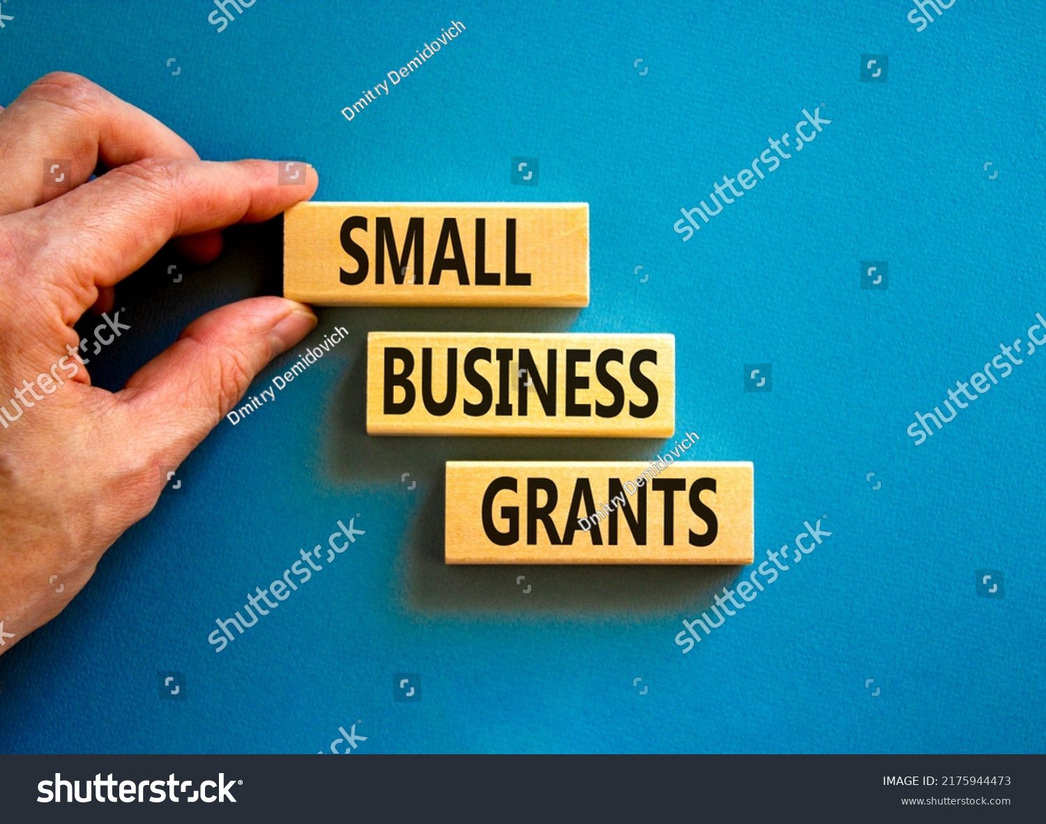 Small Business Grants Symbol Concept Words Stock Photo 2175944473