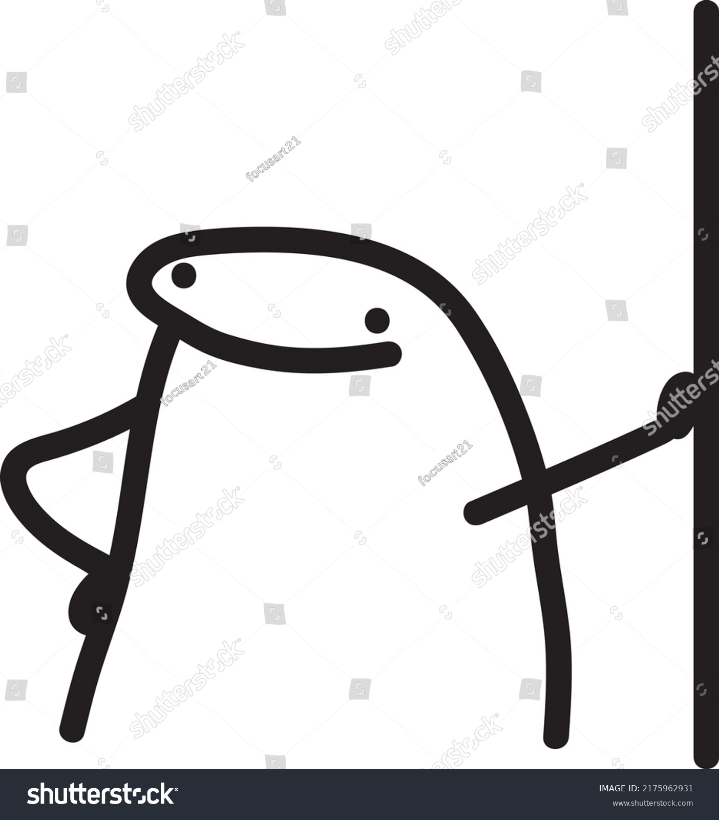 Flork Meme Ilustration Vector Funny Fun Stock Vector (Royalty Free ...