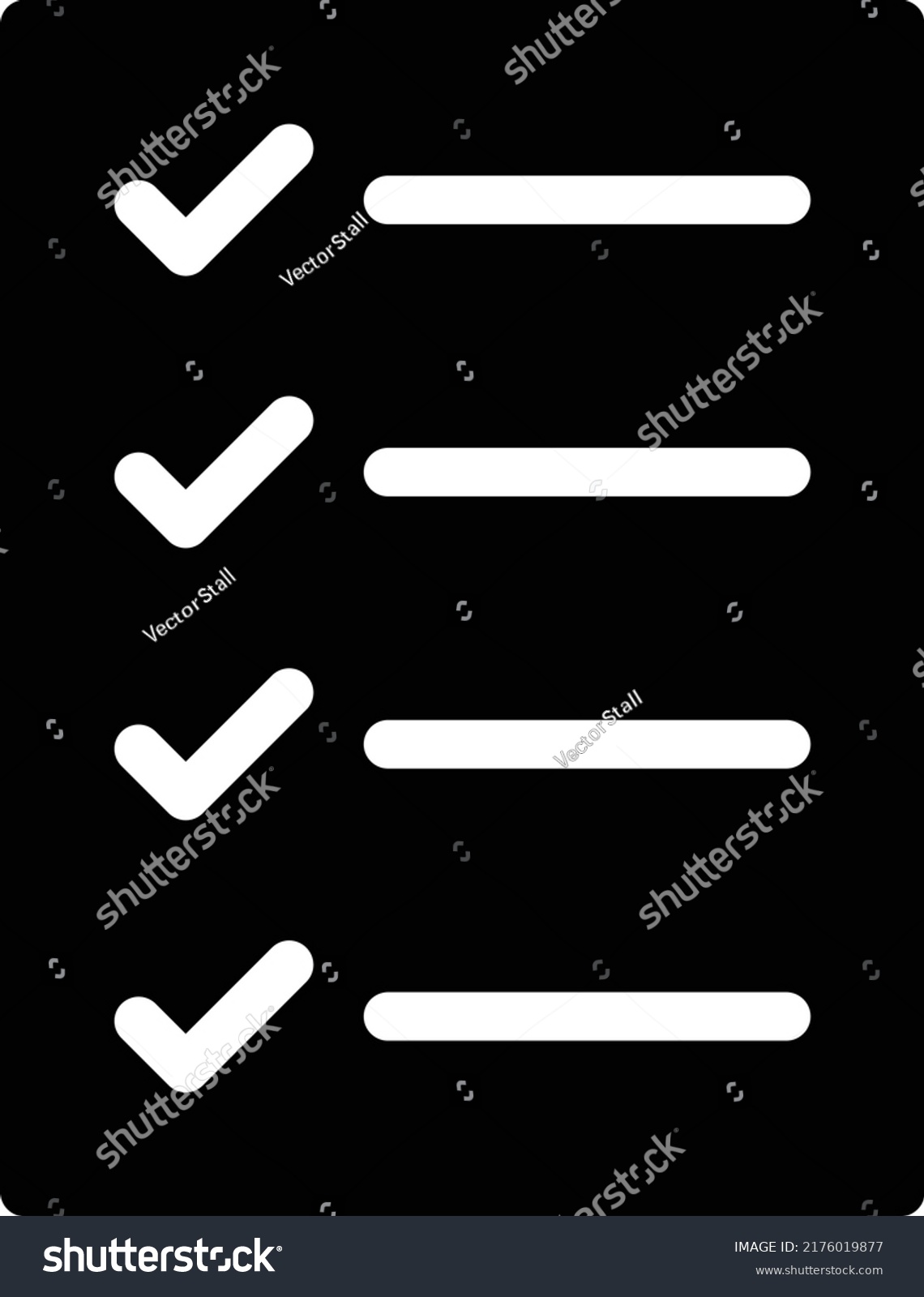 Checklist Vector Illustration On Transparent Background Stock Vector ...