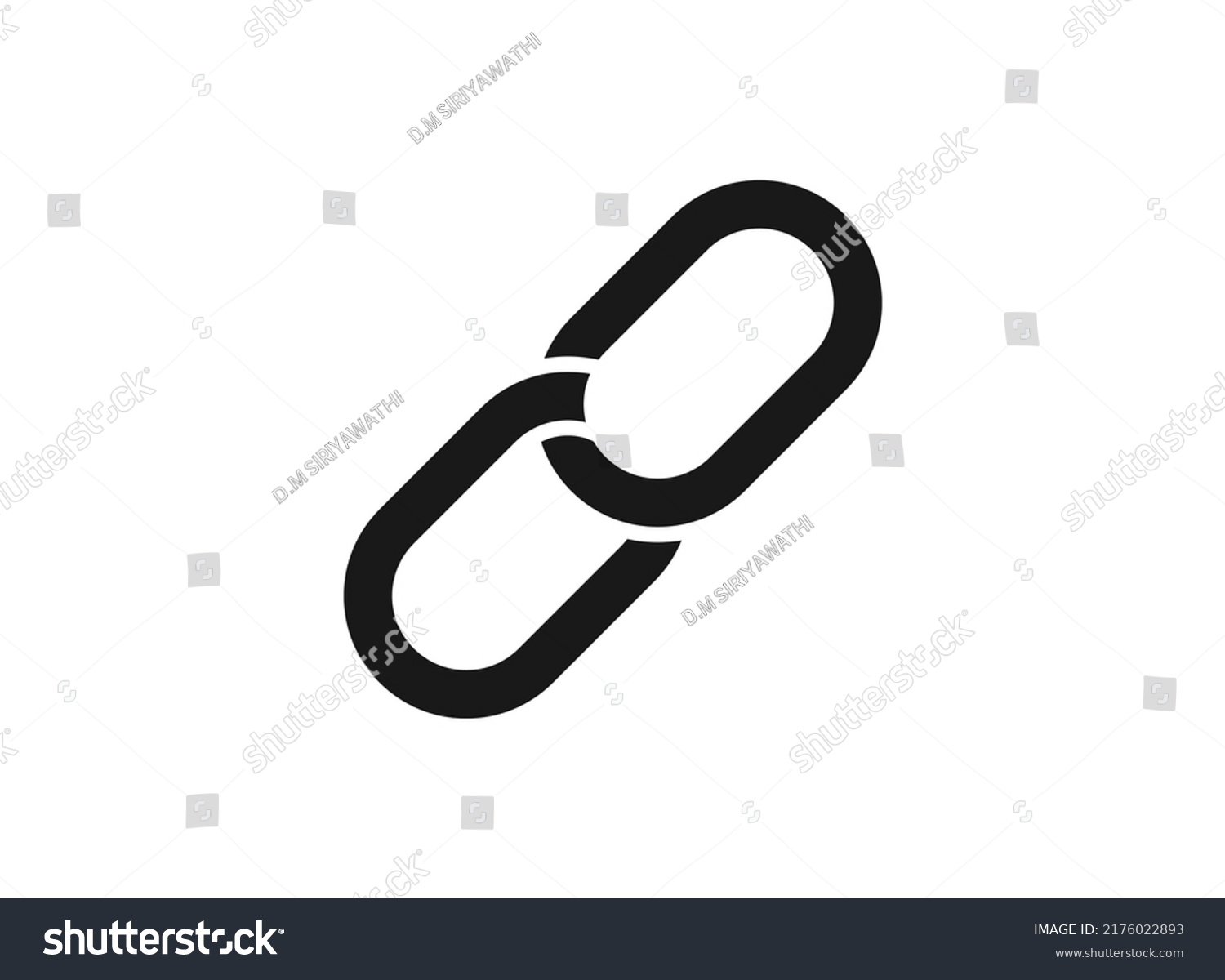 Chain Icon Simple Element Illustration Chain Stock Vector (Royalty Free ...