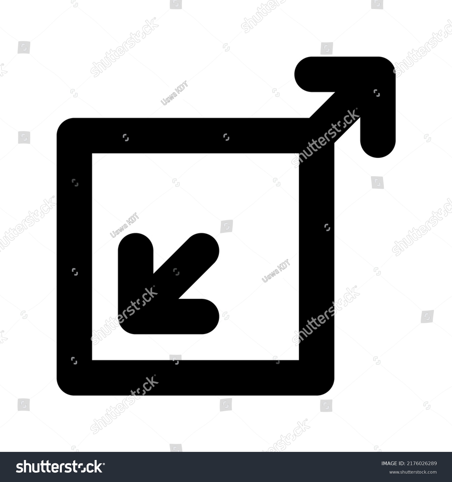 Full Screen Icon Expand View Vector Stock Vector (Royalty Free ...