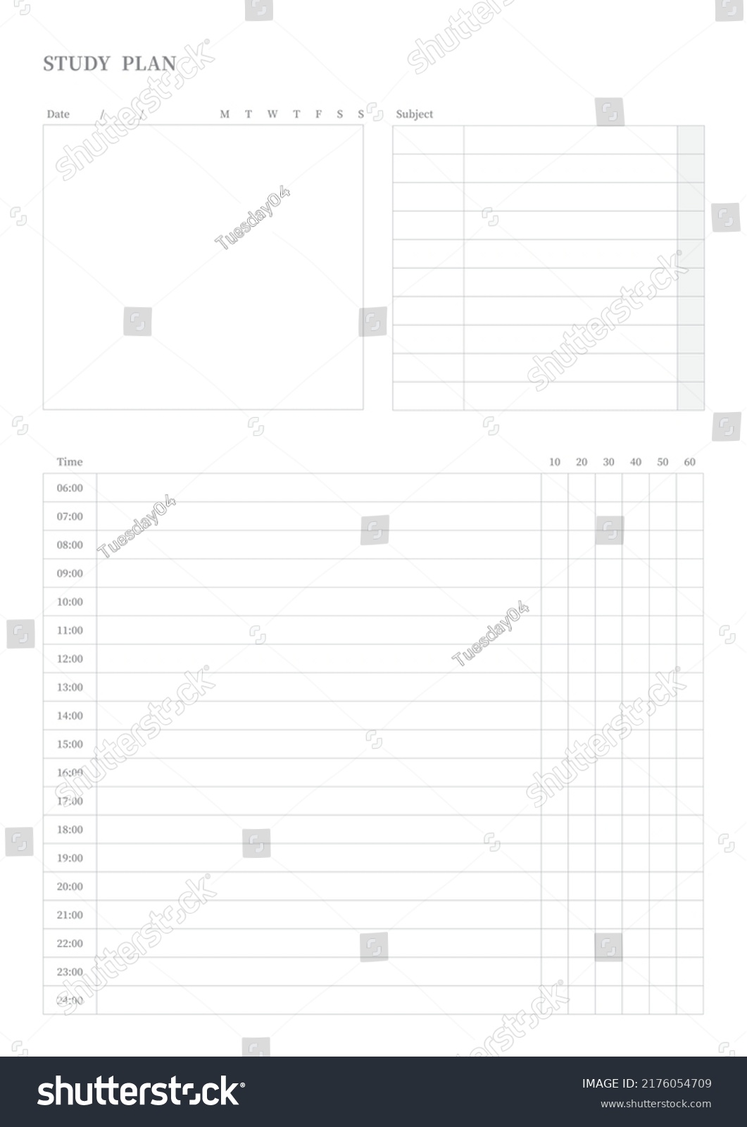 Note Scheduler Diary Calendar Planner Document Stock Vector (Royalty