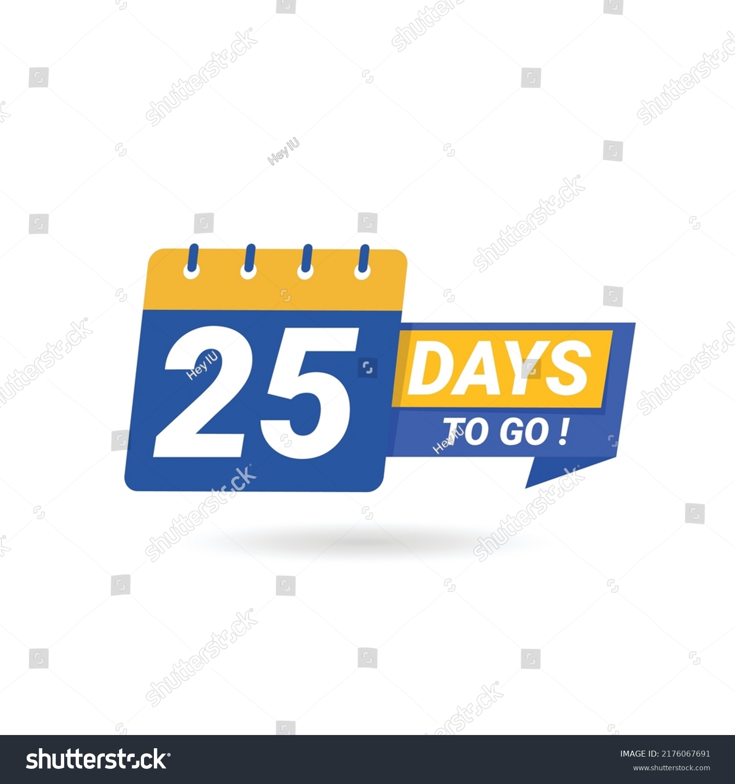 Countdown Left Days Banner Count Time Stock Vector (Royalty Free ...