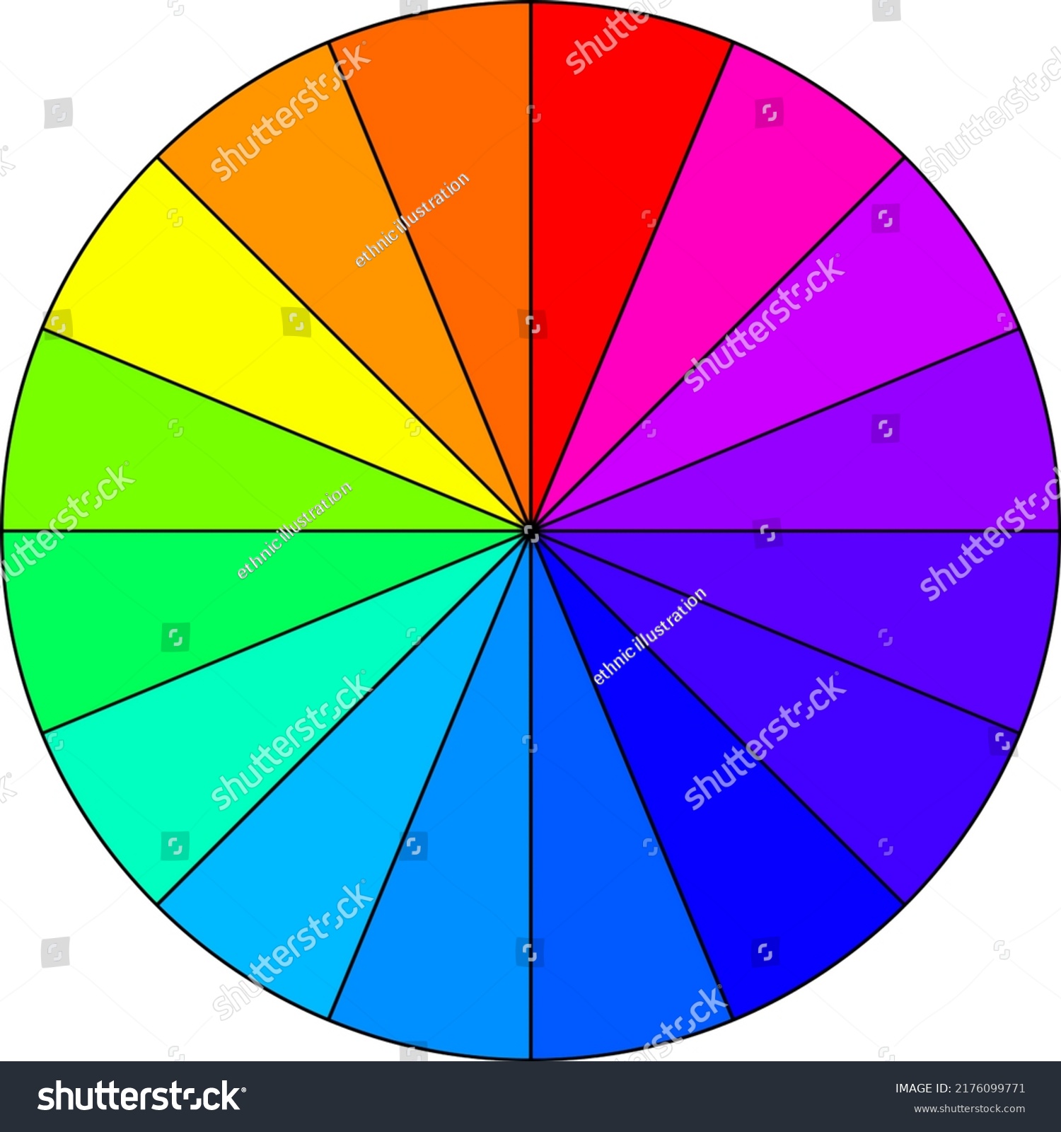 Beautiful Color Wheel Matching Purpose Stock Illustration 2176099771 ...