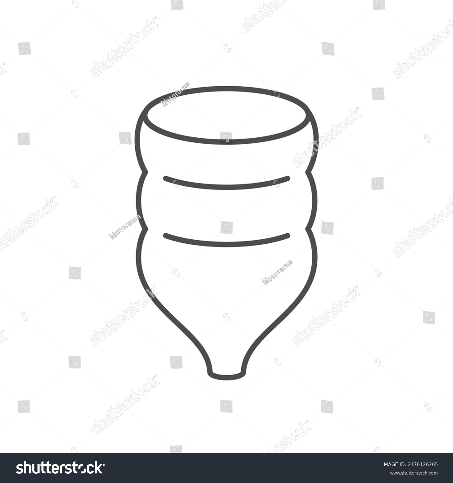 Human Anus Line Outline Icon Stock Vector Royalty Free 2176126265 Shutterstock 1022