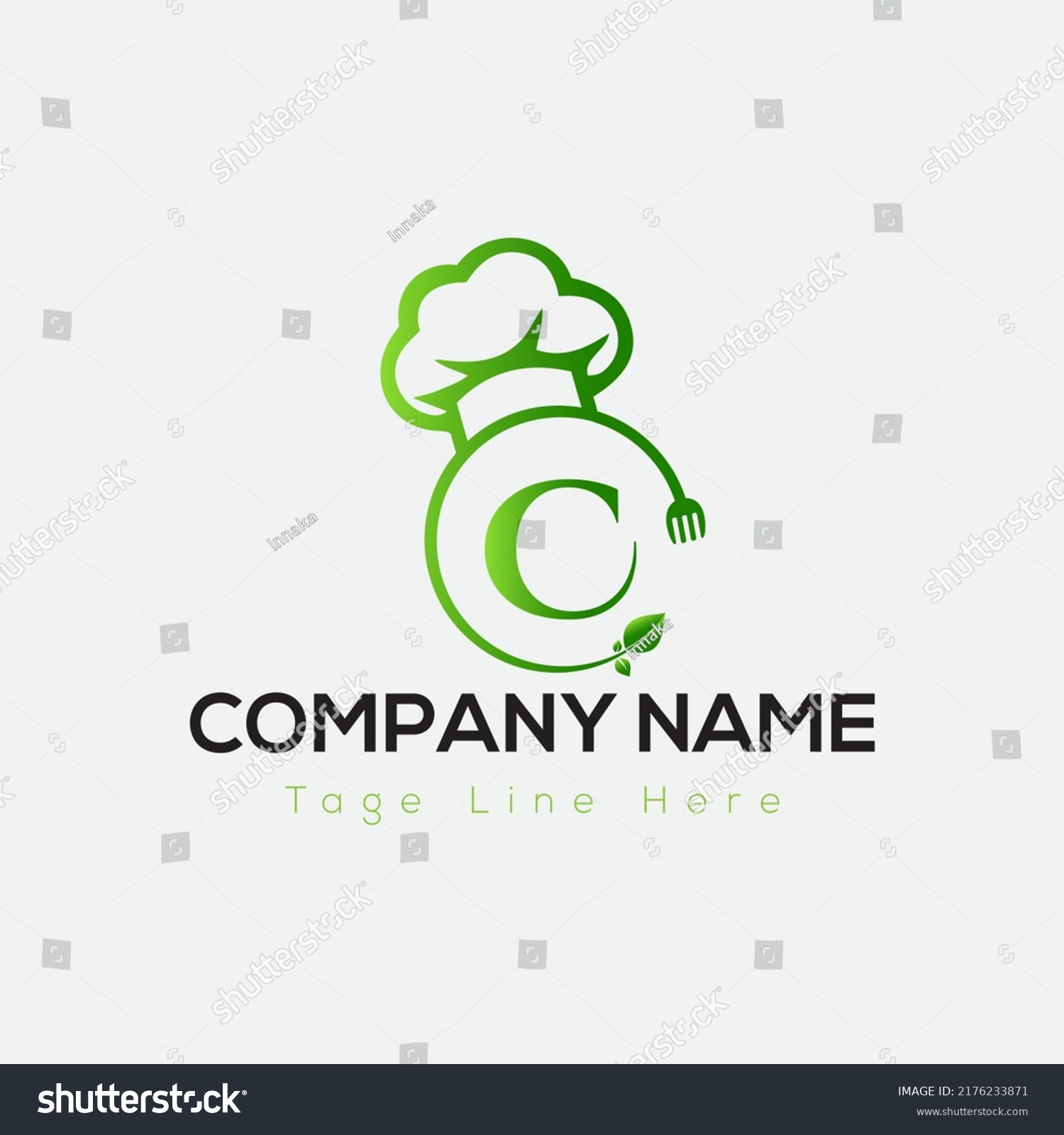 Restaurant Logo On Letter C Template Stock Vector (Royalty Free ...