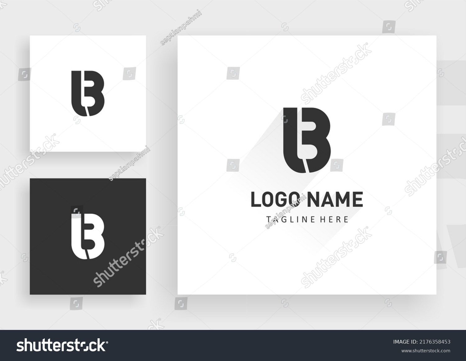 Logo Letter L B Style Vector Stock Illustration 2176358453 | Shutterstock