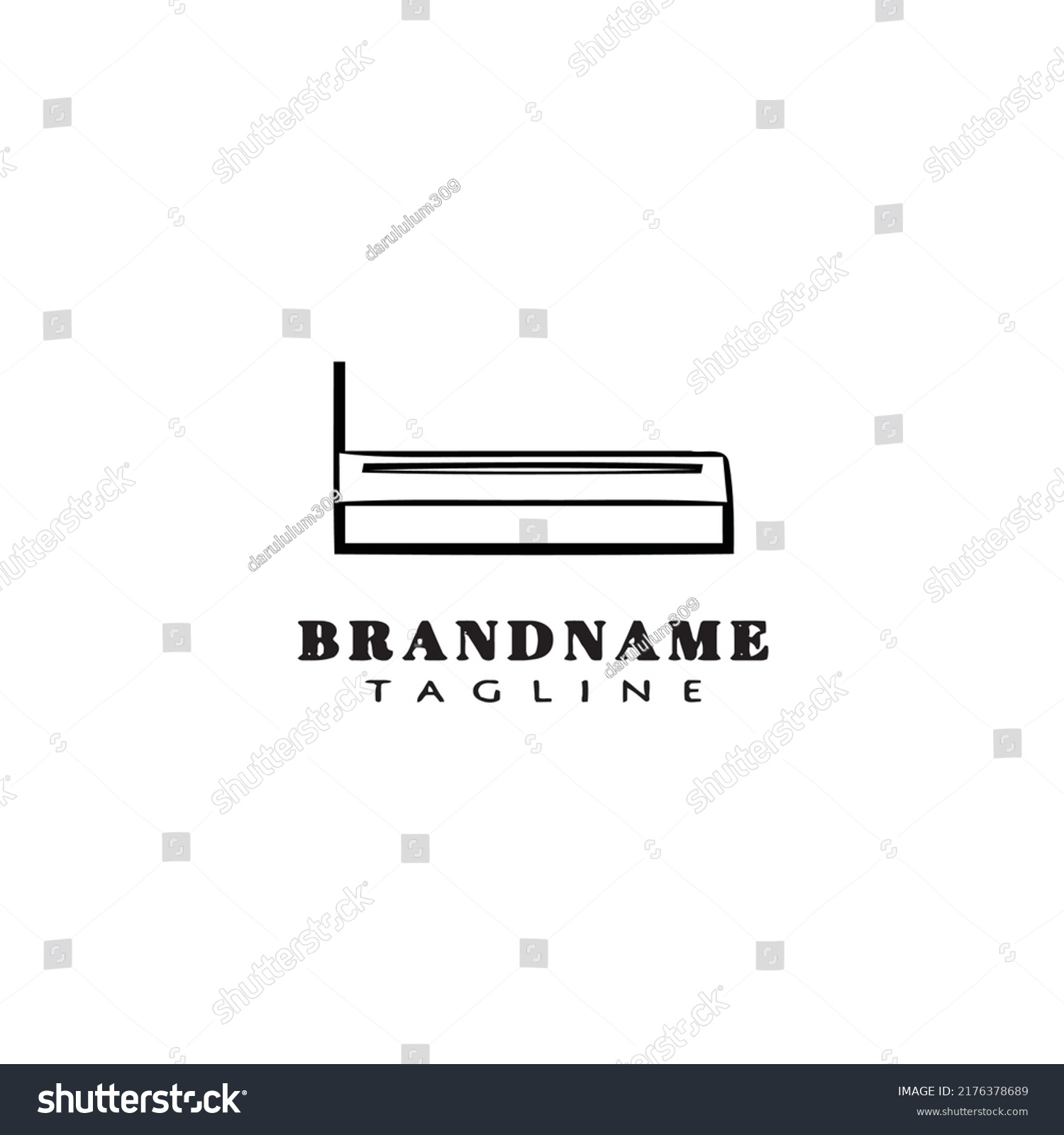 Bed Logo Cute Logo Icon Design Stock Vector (Royalty Free) 2176378689 ...