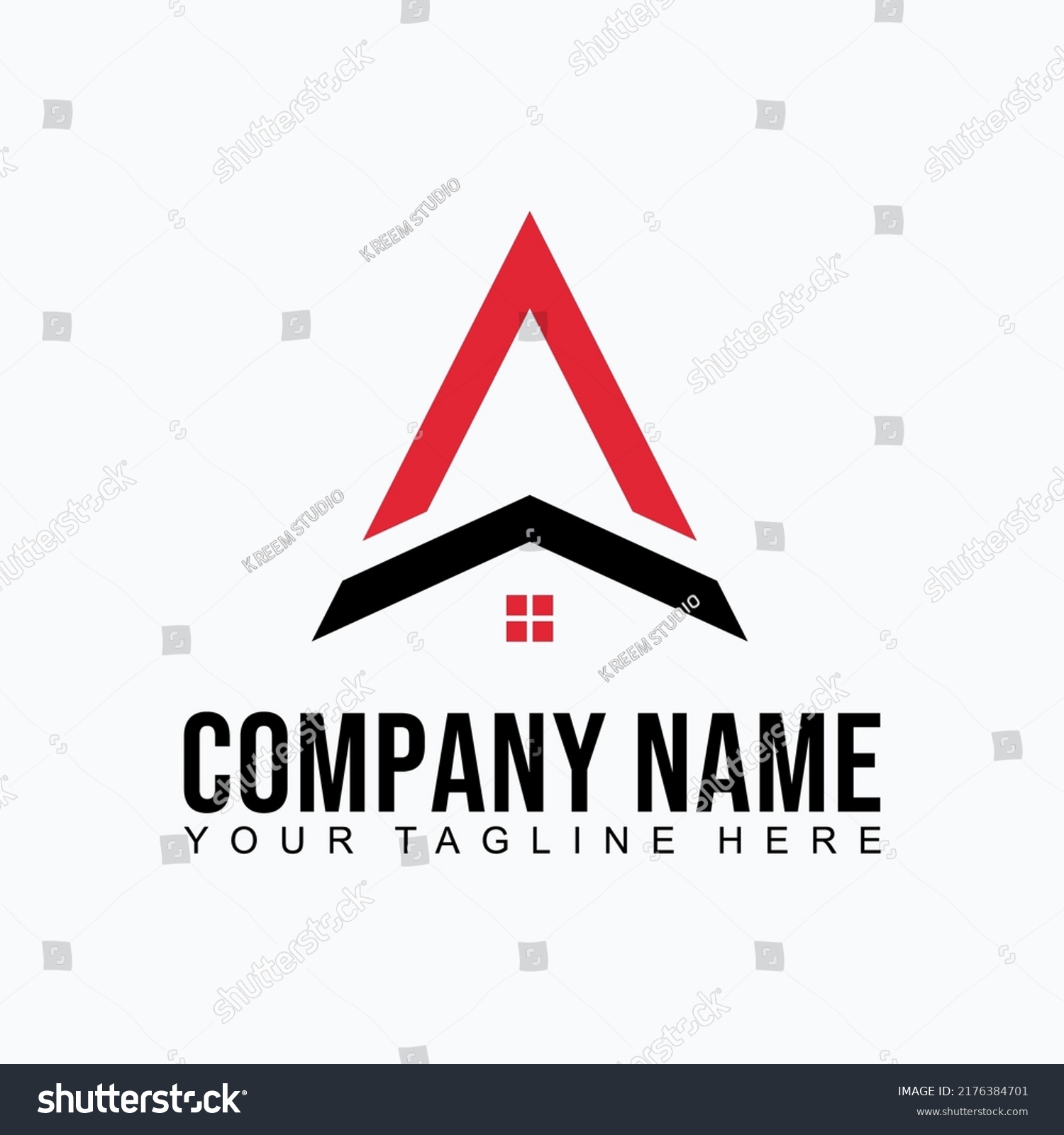 Real Estate Logo Vector Letter Stock Vector (Royalty Free) 2176384701 ...