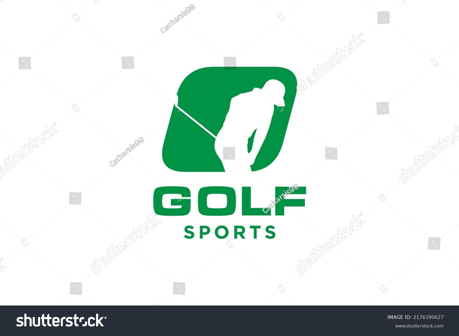 Alphabet Letter Icon Logo O Golf Stock Vector (royalty Free) 2176390627 