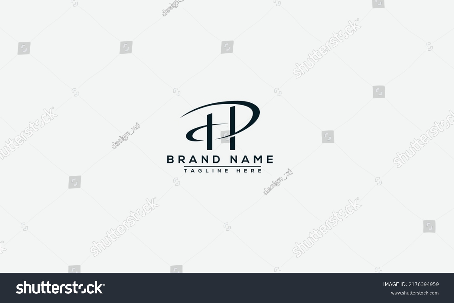 Hp Logo Design Template Vector Graphic Stock Vector (Royalty Free ...