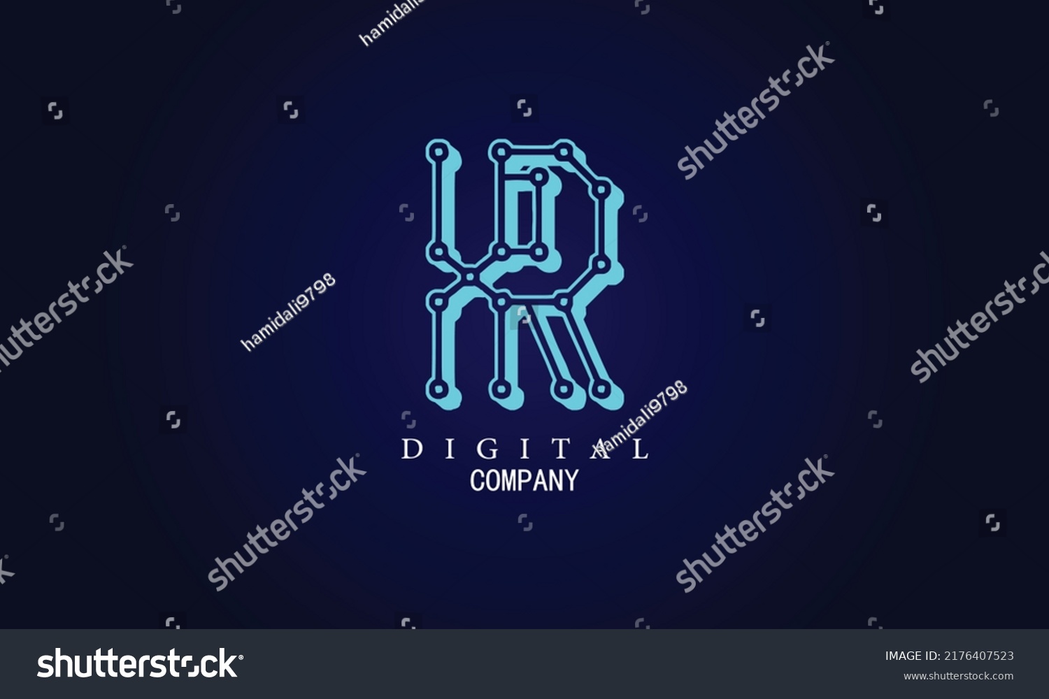 Letter R Minimal Logo Icon Design Stock Vector (Royalty Free ...