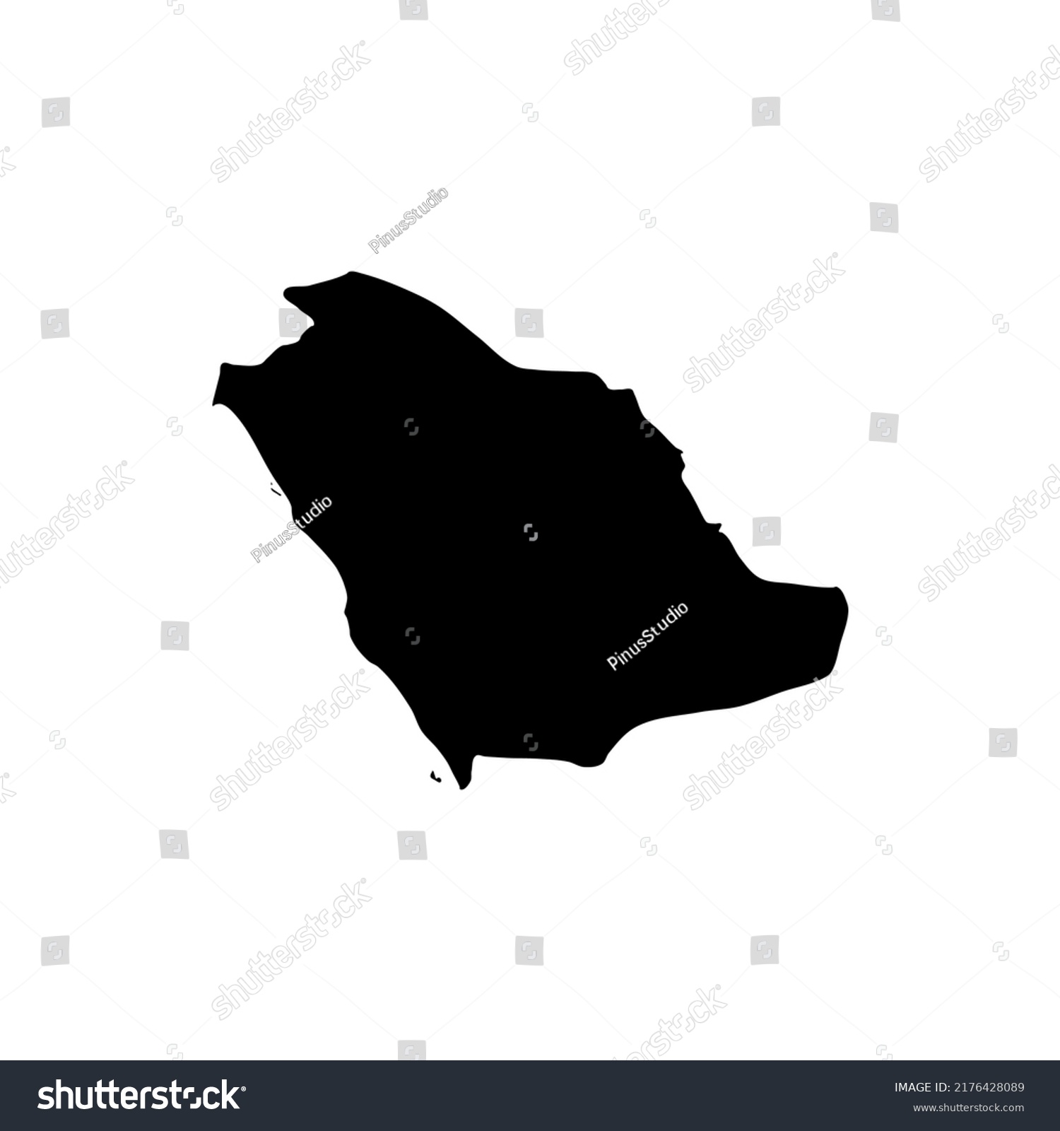 Saudi Arabia Map Icon Vector Best Stock Vector (Royalty Free ...