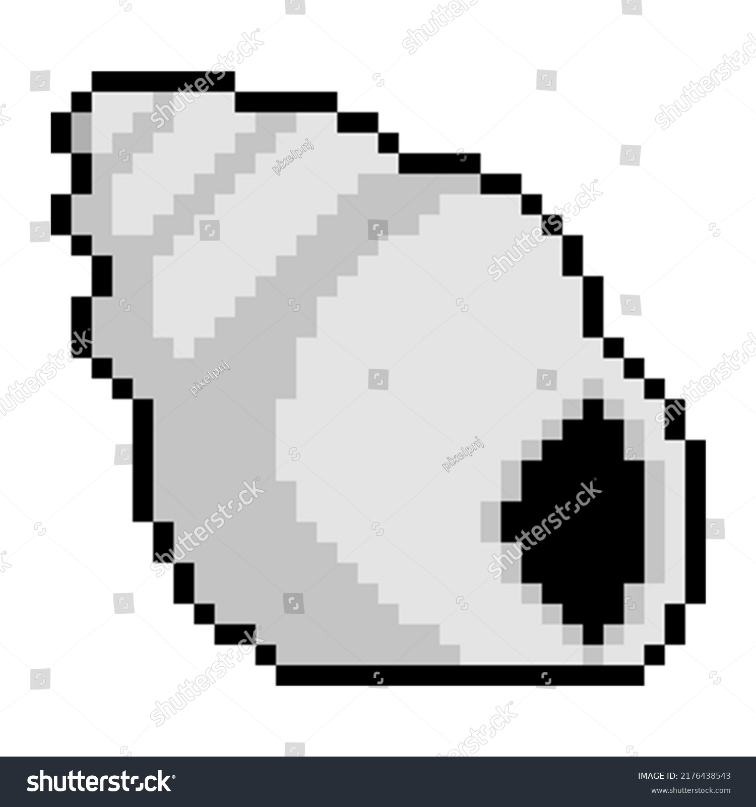 Spiral Shell Pixel Art Style 32 Stock Vector (Royalty Free) 2176438543 ...