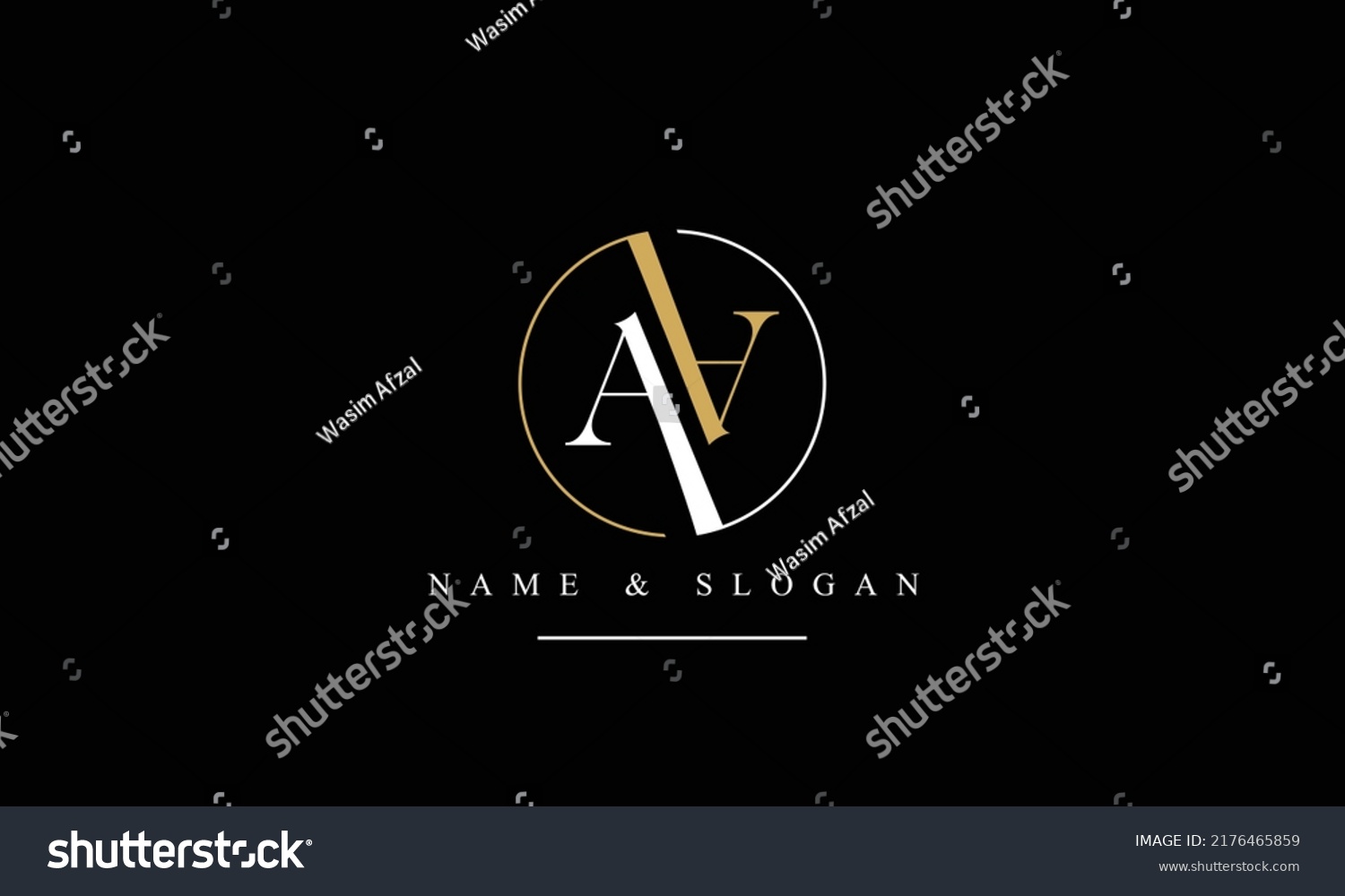 Aa Abstract Letters Logo Monogram Stock Vector (Royalty Free ...