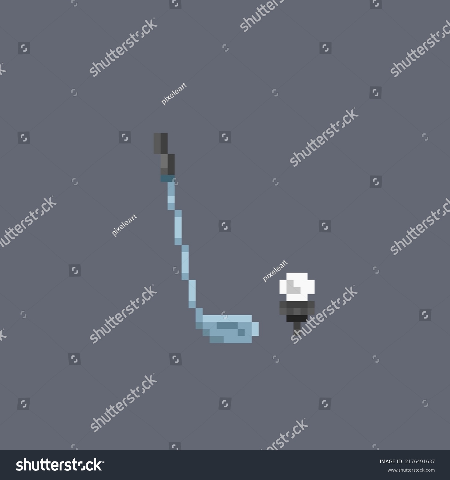 Golf Stick Ball Pixel Art Style Stock Vector (Royalty Free) 2176491637 ...