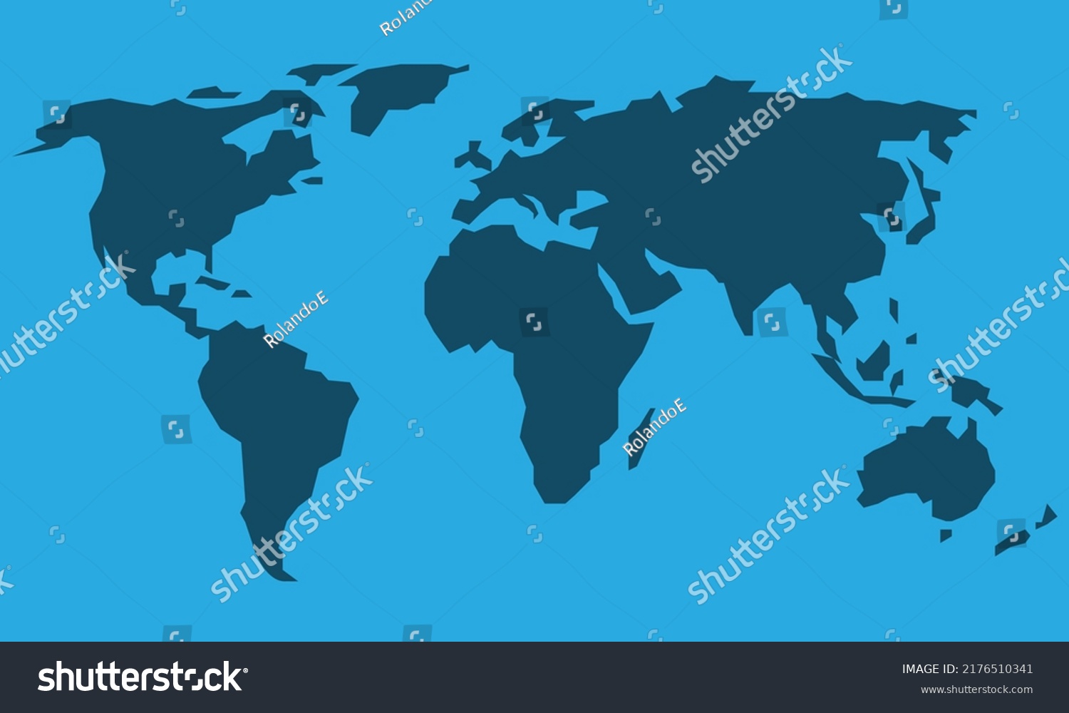 vector-world-map-different-shades-blue-stock-vector-royalty-free