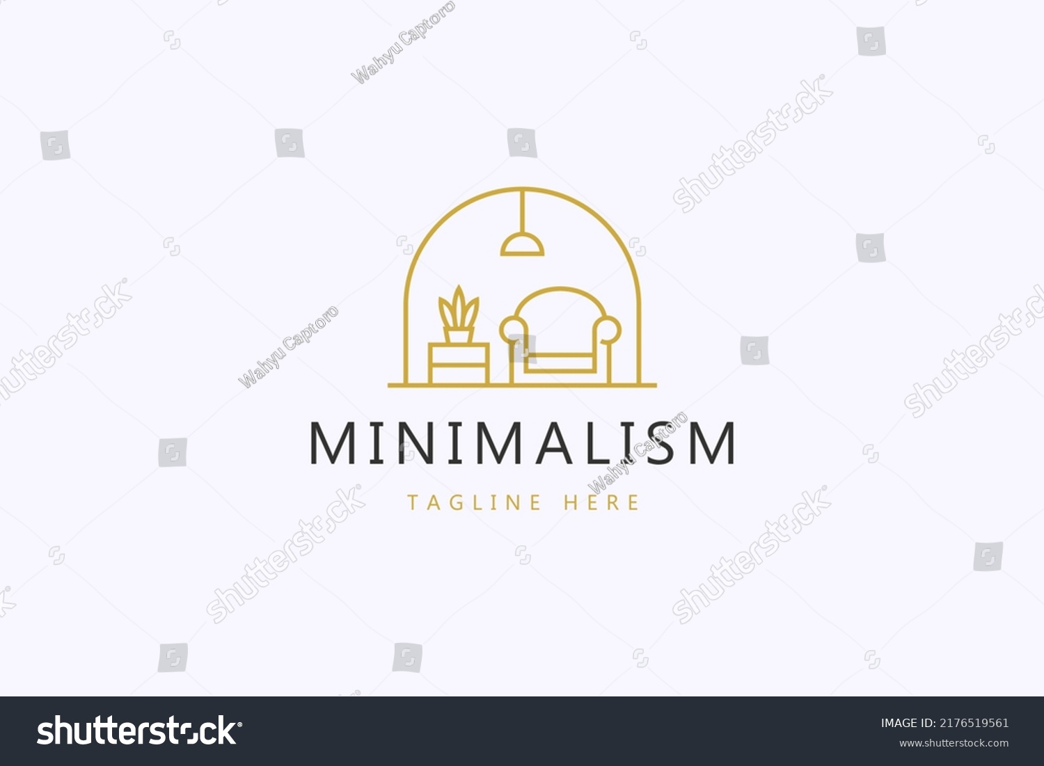 Logo Minimalism Design Interior Business Stock Vector (royalty Free 