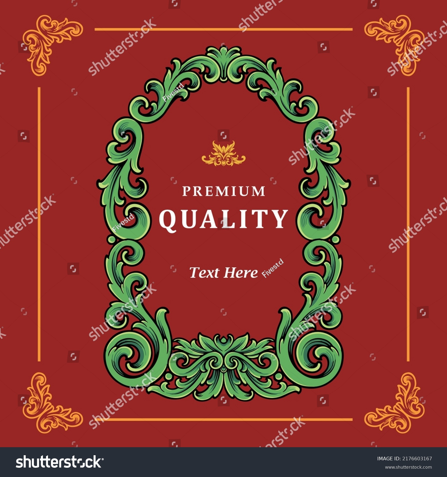 Food Packaging Labels Attractive Color Combinations Stock Vector ...