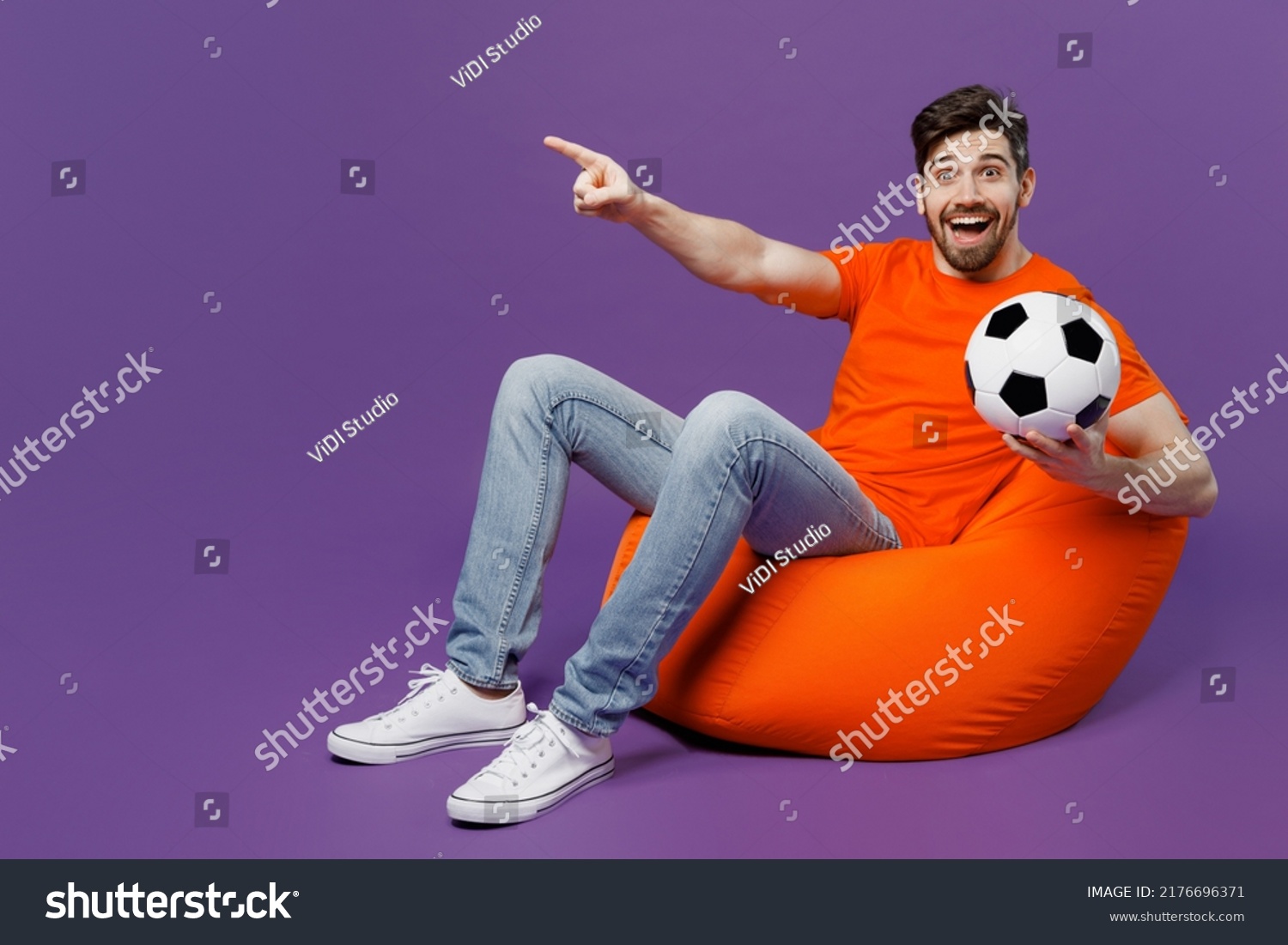 Full Body Young Man He Wear Stock Photo 2176696371 | Shutterstock