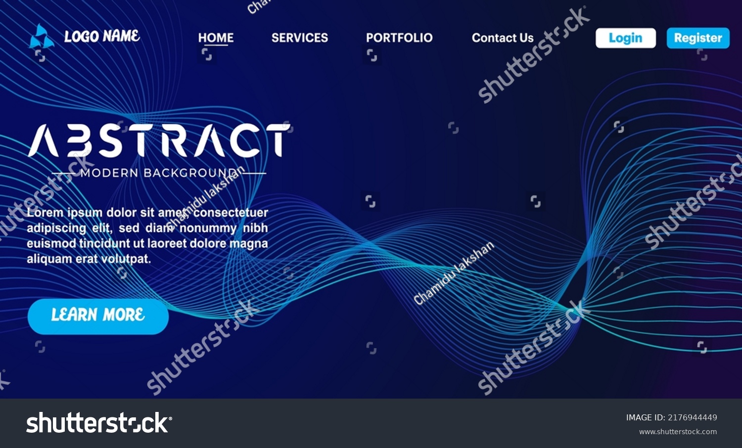 Abstract Line Art Vector Background site Stock Vector (Royalty Free