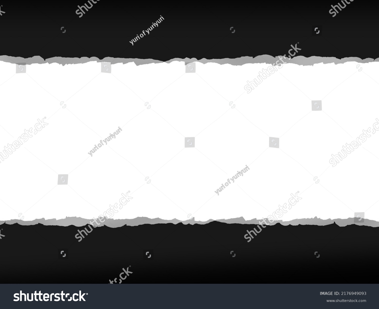 Black Paper Frame Illustration Torn Edges Stock Illustration 2176949093 ...