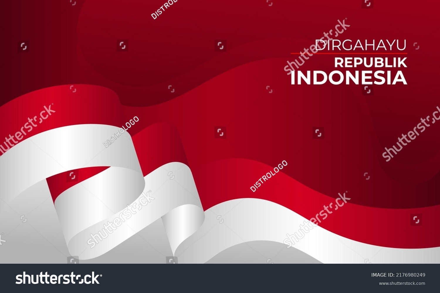 Happy Indonesia Independence Day Background Banner Stock Vector ...