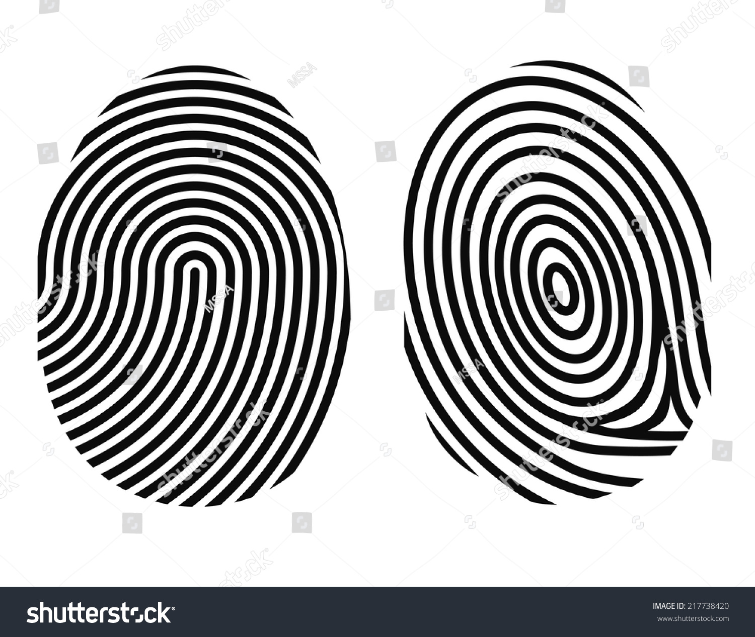Ic Wavey Fingerprint vector