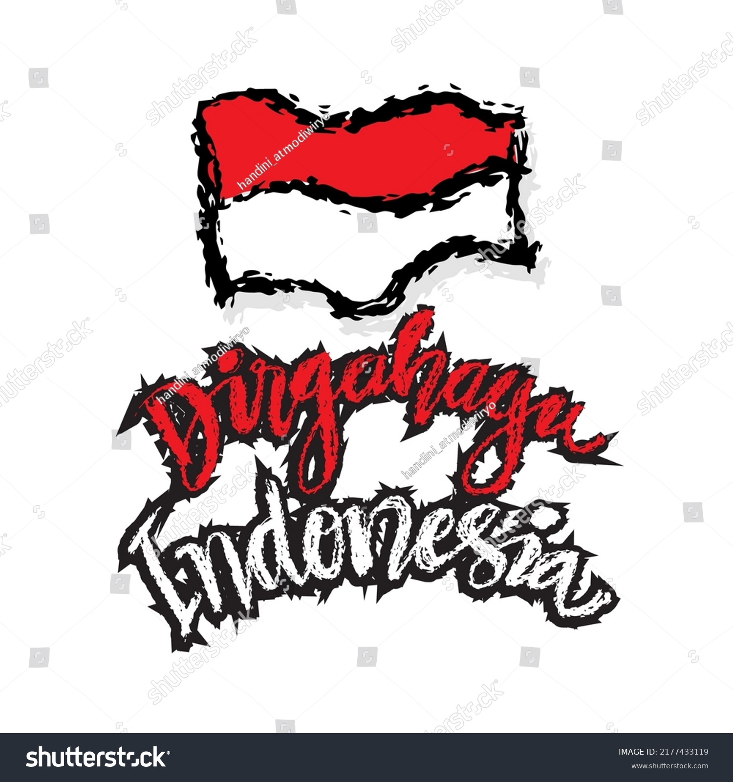 Dirgahayu Republik Indonesia Long Live Indonesia Stock Vector Royalty Free 2177433119 6327