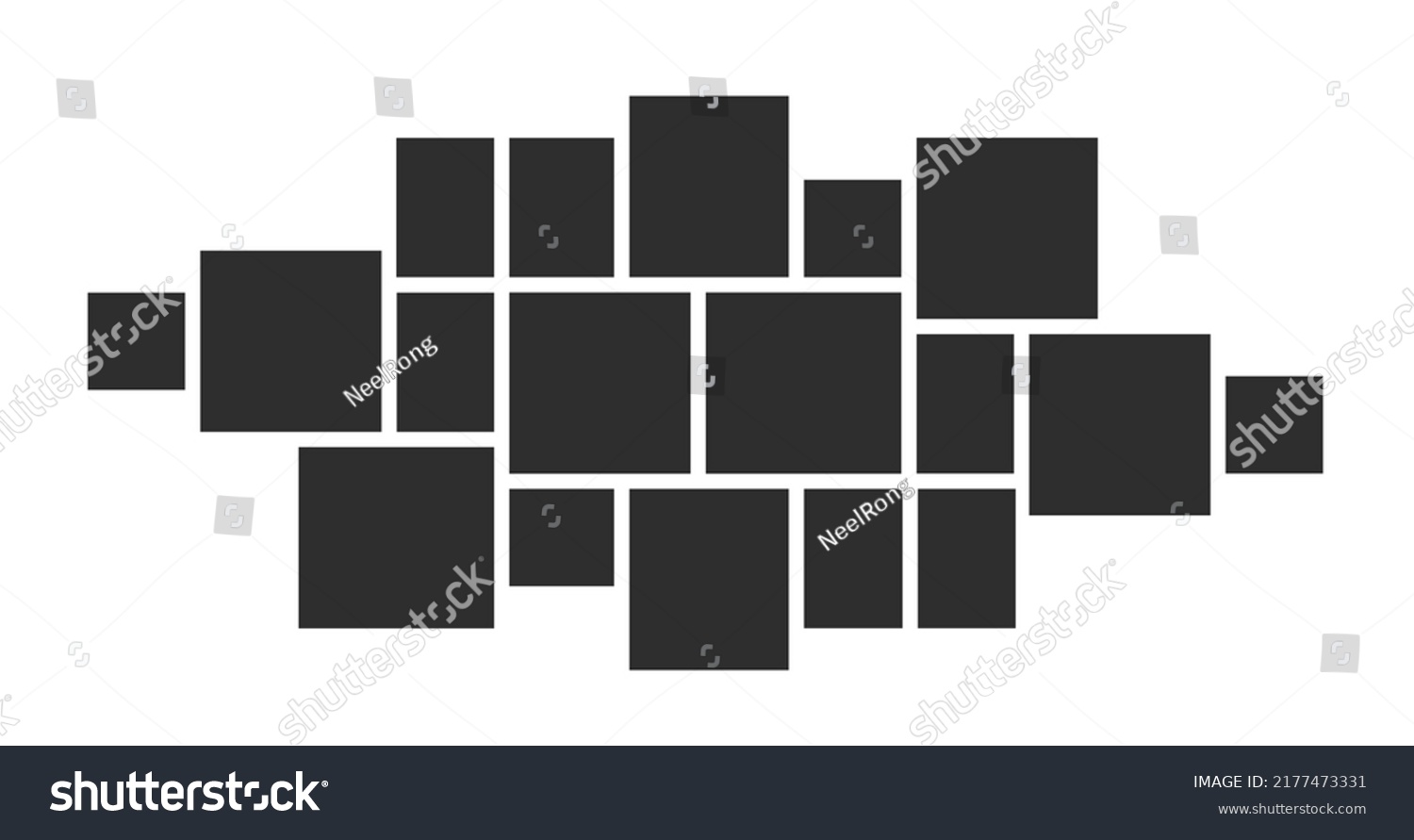 Blank College Frame Photo Part Picture Stock Vector (Royalty Free ...